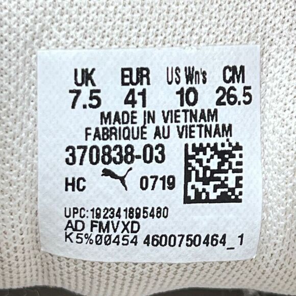 Puma Sneakers - White with Pink Accents - Women’s Size 10 - Excellent Preowned C - Picture 7 of 10